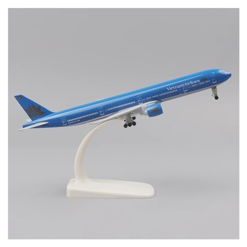 SAFWEL Flugzeug Spielzeug Flugzeugmodell aus Metall, 20 cm, 1:400 Vietnam Boeing 777, Metallnachbildung mit Fahrwerk, Legierungsmaterial, Luftfahrt (Farbe : Vietnam) von SAFWEL