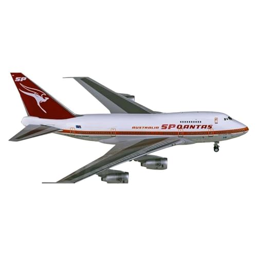 SAFWEL Flugzeug Spielzeug Qantas Airlines 747SP VH-EAA Metallflugzeugmodell Im Maßstab 1:400, Spielzeug Für Jungen von SAFWEL