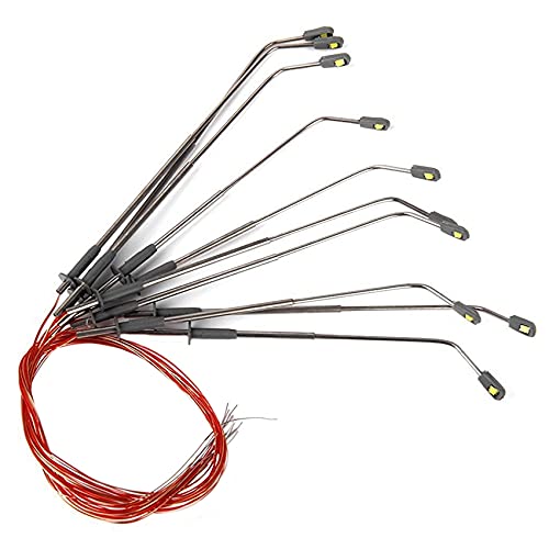 SAHROO 10 Stueck Hoehe 8cm Modell Strassenlaterne Beleuchtung Single Fuer Modelleisenbahn-Landschaft SAHROO 10 Stueck Hoehe 8cm Modell Strassenlaterne Beleuchtung Single Fuer Modelleisenbahn-Landschaft von SAHROO