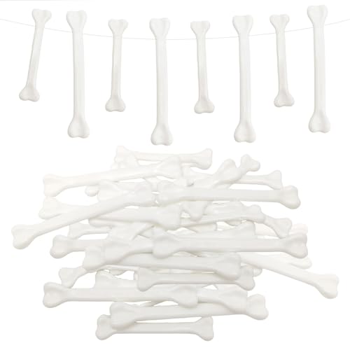 SAIIURV 20 Stück Halloween Knochen für Kinder Damen Herren, Halloween Requisiten Falsche Skelett Knochen Deko Plastikknochen DIY Schmuckset, Höhlenmensch Kostüm Zubehör für Party Karneval Cosplay SAIIURV 20 Stück Halloween Knochen für Kinder Damen Herren, Halloween Requisiten Falsche Skelett Knochen Deko Plastikknochen DIY Schmuckset, Höhlenmensch Kostüm Zubehör für Party Karneval Cosplay von SAIIURV
