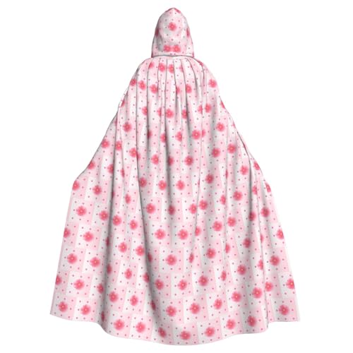 SAISAIXU Blooming Carnations Kapuzenumhang Unisex Festlicher und lustiger Umhang für Themenpartys, Halloween und besondere Anlässe, Einheitsgröße SAISAIXU Blooming Carnations Kapuzenumhang Unisex Festlicher und lustiger Umhang für Themenpartys, Halloween und besondere Anlässe, Einheitsgröße von SAISAIXU