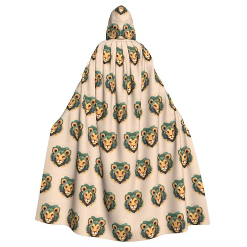 SAISAIXU Cartoon Löwe Kapuzenumhang Unisex Festlicher und lustiger Umhang für Themenpartys, Halloween und besondere Anlässe, Einheitsgröße SAISAIXU Cartoon Löwe Kapuzenumhang Unisex Festlicher und lustiger Umhang für Themenpartys, Halloween und besondere Anlässe, Einheitsgröße von SAISAIXU
