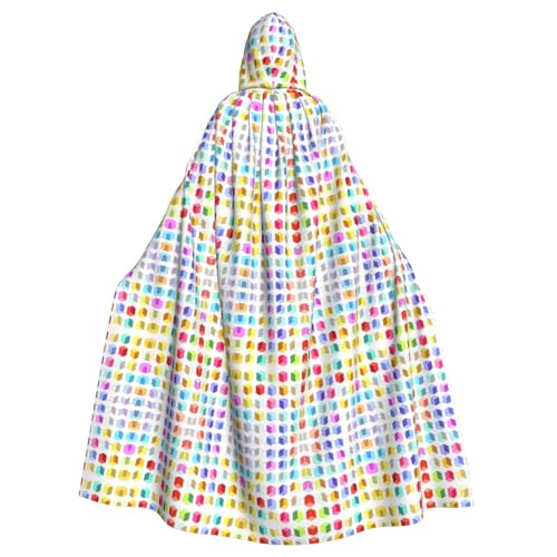 SAISAIXU Colorful Cubes Kapuzenumhang Unisex festlicher und lustiger Umhang für Themenpartys, Halloween und besondere Anlässe, Einheitsgröße SAISAIXU Colorful Cubes Kapuzenumhang Unisex festlicher und lustiger Umhang für Themenpartys, Halloween und besondere Anlässe, Einheitsgröße von SAISAIXU