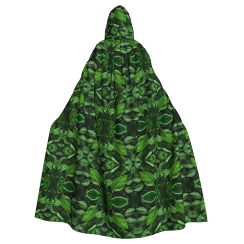 SAISAIXU Green Leaf Nature Kapuzenumhang Unisex Festlicher und lustiger Umhang für Mottopartys, Halloween und besondere Anlässe, Einheitsgröße SAISAIXU Green Leaf Nature Kapuzenumhang Unisex Festlicher und lustiger Umhang für Mottopartys, Halloween und besondere Anlässe, Einheitsgröße von SAISAIXU
