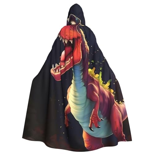 SAISAIXU Großer Mund Dinosaurier Kapuzenumhang Unisex Festlich Spaß Umhang für Themenpartys, Halloween und besondere Anlässe, Einheitsgröße von SAISAIXU