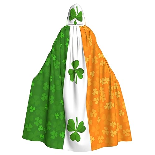 SAISAIXU Kapuzenumhang mit irischer Flagge, Unisex, festlicher und lustiger Umhang für Mottopartys, Halloween und besondere Anlässe, Einheitsgröße SAISAIXU Kapuzenumhang mit irischer Flagge, Unisex, festlicher und lustiger Umhang für Mottopartys, Halloween und besondere Anlässe, Einheitsgröße von SAISAIXU