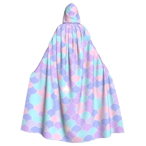 SAISAIXU Meerjungfrau Tattoo Kapuzen Umhang Unisex Festlicher und Spaß Umhang für Mottopartys, Halloween und besondere Anlässe, Einheitsgröße SAISAIXU Meerjungfrau Tattoo Kapuzen Umhang Unisex Festlicher und Spaß Umhang für Mottopartys, Halloween und besondere Anlässe, Einheitsgröße von SAISAIXU