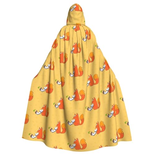 SAISAIXU Sonnenblumenkerne und Füchse Kapuzenumhang Unisex Festlicher und lustiger Umhang für Themenpartys, Halloween und besondere Anlässe, Einheitsgröße SAISAIXU Sonnenblumenkerne und Füchse Kapuzenumhang Unisex Festlicher und lustiger Umhang für Themenpartys, Halloween und besondere Anlässe, Einheitsgröße von SAISAIXU