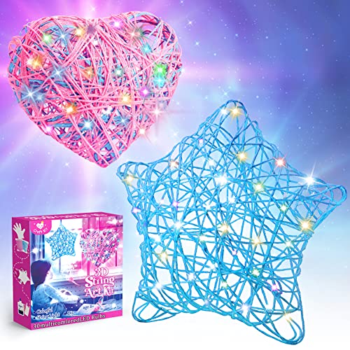 EUCOCO 3D String Art Kit, Basteln Mädchen 8 9 10 11 Jahre Spielzeug ab 6 7 8 9 Jahre Mädchen Geschenk Mädchen 6-12 Jahre Kinde Bastelset für Kinder von SAITCPRY
