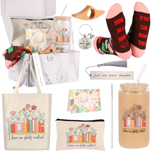 SAIWEILAI ONLINE 11 Stück Buchliebhaber Geschenke Buchzubehör für Frauen Buchgeschenke für Frauen Bibliothekarin Geschenk Buch Club Geschenk für Leser Bücherwürmer (Rosa) von SAIWEILAI ONLINE