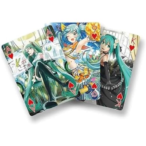 SAKAMI - Hatsune Miku - 52 Spielkarten - Poker Kartenspiel Deck Playing Cards - original & lizensiert, Mehrfarbig von SAKAMI