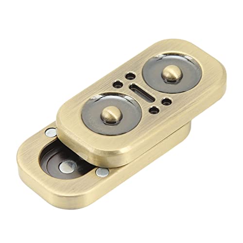 SALALIS Fidget Slider Toy, manuell, leichtes Metall, Eule, Fidget Slider, magnetisch, Anti-Stress-sensorisch, für ADHS (Gold) von SALALIS
