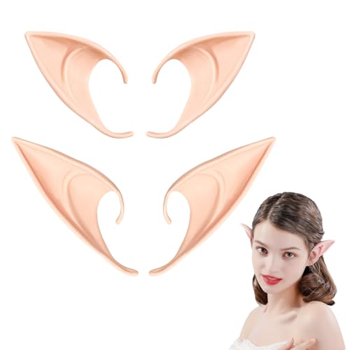 2 Paar Elfenohren, Elf Ears für Kinder und Erwachsene, Cosplay Fairy Elfen Ohren, für Karneval Halloween Kostüm Party Cosplay Zubehör 2 Paar Elfenohren, Elf Ears für Kinder und Erwachsene, Cosplay Fairy Elfen Ohren, für Karneval Halloween Kostüm Party Cosplay Zubehör von SALGIA