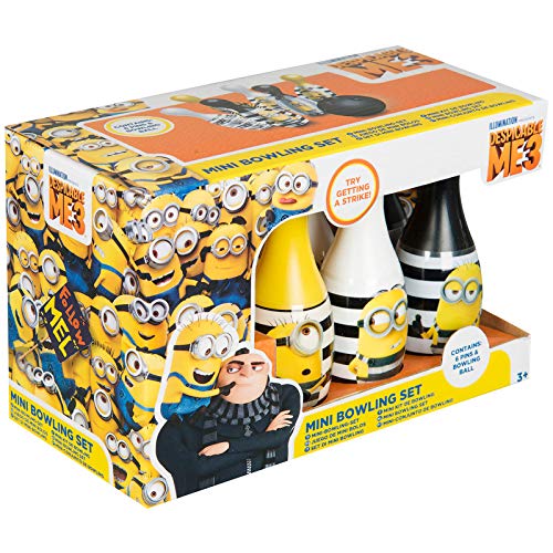 MINIONS B0711JCXL1 2 Despicable ME 3 Bowling Kegel UND Ball Set Kinder OFFIZIELL von MINIONS