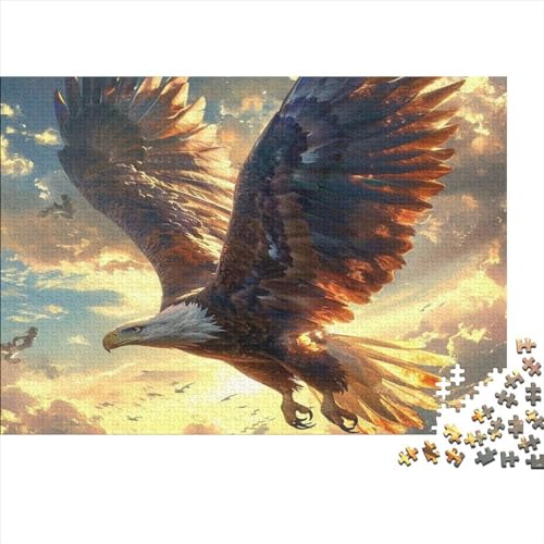 Adler Puzzle 500 Teile Erwachsener, Spreizt eure Flügel aus 500 Puzzleteile, Bwechslungsreiche Puzzle Für Erwachsene, Premium Quality, Familiendekorationen 500pcs (52x38cm) von SANDUOHUA