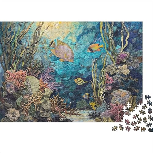 Algen und KorallenPuzzle 1000 Teile Erwachsener, Fisch und anderes Meeresleben1000-teiliges Puzzle, Bwechslungsreiche Puzzle Erwachsene, Premium Quality, Familiendekorationen 1000pcs (75x50cm) von SANDUOHUA