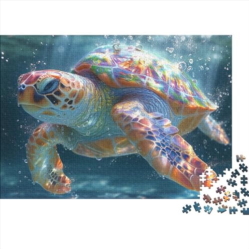 Bunte Schildkröte 300 Stück Puzzles Für Erwachsene, schöne Shell 300 Puzzleteilige, Bwechslungsreiche Puzzle Erwachsene, Puzzle Erwachsene, Familien-Puzzlespiel 300pcs (40x28cm) von SANDUOHUA