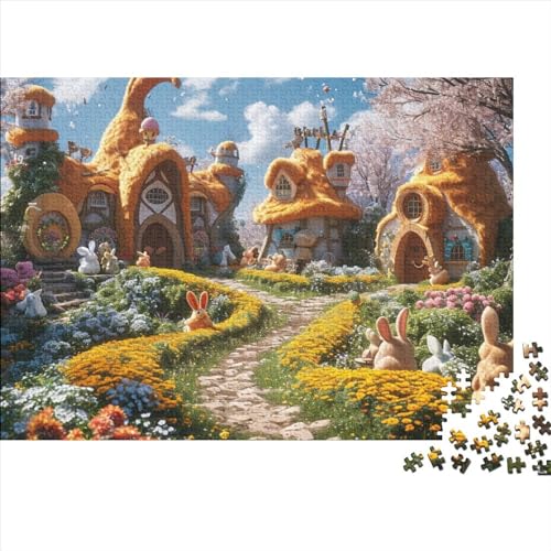 Fantasie-Haus 1000 Stück Puzzles Für Erwachsene, Countryside Landschaft 1000-teiliges Puzzle, Bwechslungsreiche Puzzle Erwachsene, Puzzle Erwachsene, Familien-Puzzlespiel 1000pcs (75x50cm) von SANDUOHUA