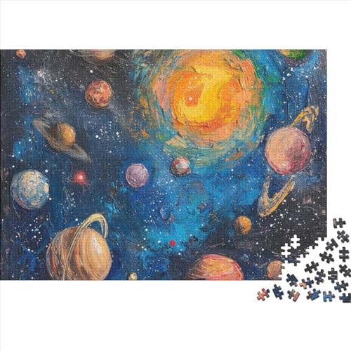 Kosmische Planeten 500 Stück Puzzles Für Erwachsene, Puzzle 500 Teile, Bwechslungsreiche Puzzle Erwachsene, Puzzle Erwachsene, Familien-Puzzlespiel 500pcs (52x38cm) von SANDUOHUA