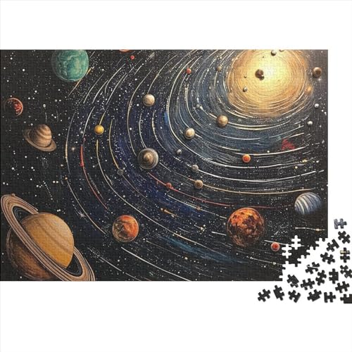 Kosmische Planeten Puzzle 300 Teile Erwachsener, 300-teiliges Puzzle, Bwechslungsreiche Puzzle Erwachsene, Premium Quality, Familien-Puzzlespiel 300pcs (40x28cm) von SANDUOHUA