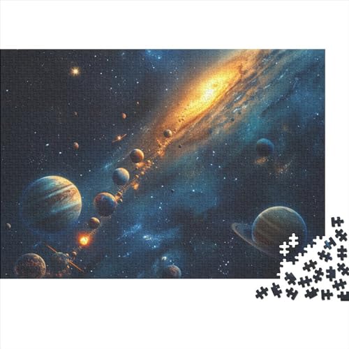 Kosmische Planeten Puzzle 500 Teile Erwachsener, 500 Puzzleteilige, Bwechslungsreiche Puzzle Für Erwachsene, Puzzle-Geschenk, Familiendekorationen 500pcs (52x38cm) von SANDUOHUA