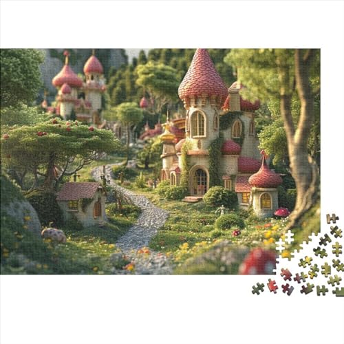 MärchenszenePuzzle 300 Teile Erwachsener, schöne Landschaft 300 Puzzleteile, Bwechslungsreiche Puzzle Für Erwachsene, Spielzeug Geschenk, Familiendekorationen 300pcs (40x28cm) von SANDUOHUA