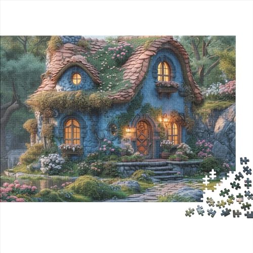Magic HausPuzzle 1000 Teile Erwachsener, 3D-Blendr-Stil1000-teiliges Puzzle, Bwechslungsreiche Puzzle Erwachsene, Premium Quality, Familiendekorationen 1000pcs (75x50cm) von SANDUOHUA