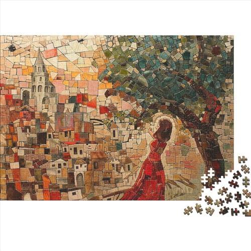 MosaikPuzzles Für Erwachsene 500 Teile, kandinskiy Kunst500-teiliges Puzzle, Bwechslungsreiche Puzzle Erwachsene, Puzzle-Geschenk, Familiendekorationen 500pcs (52x38cm) von SANDUOHUA