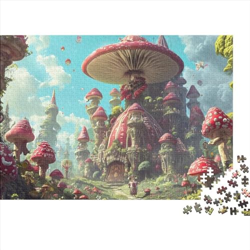 PilzhausPuzzles Für Erwachsene 500 Teile, magische Welt500-teiliges Puzzle, Bwechslungsreiche Puzzle Erwachsene, Puzzle-Geschenk, Familien-Puzzlespiel 500pcs (52x38cm) von SANDUOHUA
