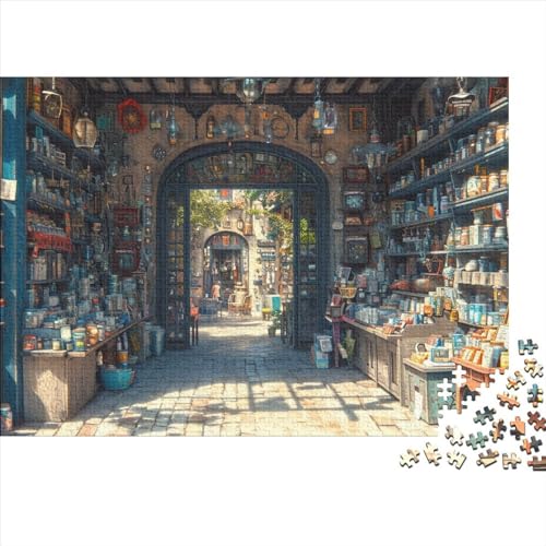 Strand ShopPuzzle 500 Teile Erwachsener, 500 Puzzleteile, Bwechslungsreiche Puzzle Für Erwachsene, Spielzeug Geschenk, Familien-Puzzlespiel 500pcs (52x38cm) von SANDUOHUA