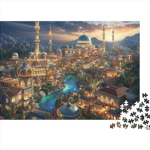 Themenpark Puzzle 1000 Teile Erwachsener, Moderne türkische Serie 1000 Puzzleteile, Bwechslungsreiche Puzzle Für Erwachsene, Spielzeug Geschenk, Familien-Puzzlespiel 1000pcs (75x50cm) von SANDUOHUA