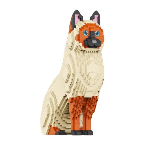 SANFUNET Mini-Tier-Bausatz, Siamkatzen-Bausteinmodell, Geschenkideen für Kinder und Erwachsene, 2583 Teile SANFUNET Mini-Tier-Bausatz, Siamkatzen-Bausteinmodell, Geschenkideen für Kinder und Erwachsene, 2583 Teile von SANFUNET