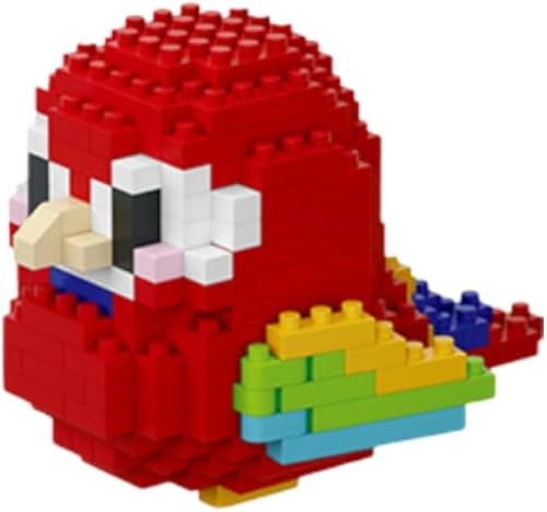 SANFUNET Vogel Papagei Bausätze für Erwachsene, 5er-Pack Min Papagei Mikro Bausätze Bausatz, Tiere Bauen Modell Kits, Mint-Spielzeuggeschenke für Teenager, Mädchen, Jungen (King Kong) von SANFUNET