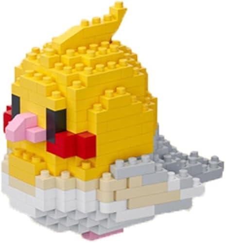 SANFUNET Vogel Papagei Bausätze für Erwachsene, 5er-Pack Min Papagei Mikro Bausätze Bausatz, Tiere Bauen Modell Kits, Mint-Spielzeuggeschenke für Teenager, Mädchen, Jungen (Schwarzer Phönix) von SANFUNET