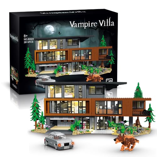 Vampirvilla Bausatz, Horrorhaus Modellbausatz für Erwachsene und Kinder, kompatibel 2813 Teile Vampirvilla Bausatz, Horrorhaus Modellbausatz für Erwachsene und Kinder, kompatibel 2813 Teile von SANFUNET