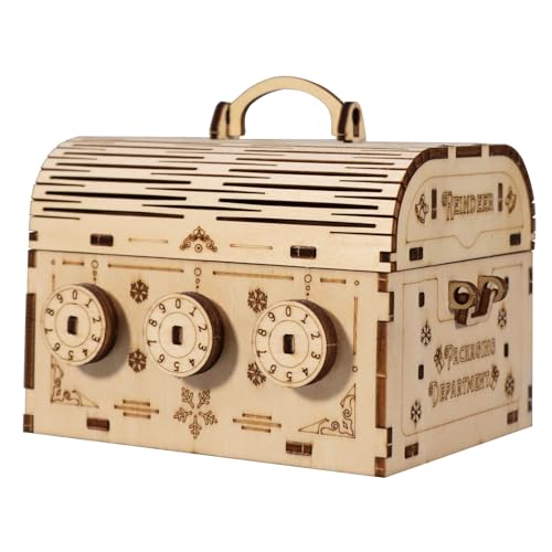 3D Puzzle Bausätze Für Erwachsene Kombinationsschloss Handkoffer Originelle Geschenke Für Männer von SANJSJHXJ