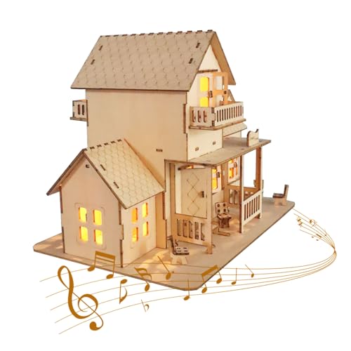 3D Puzzle Erwachsene Holz Modellbausatz Hütte Music Box Geschenk Für Männer 3D Puzzle Erwachsene Holz Modellbausatz Hütte Music Box Geschenk Für Männer von SANJSJHXJ