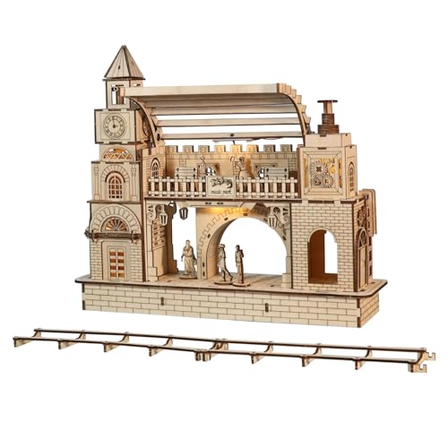 3D Wooden Puzzle Railway Station Model Kits to Build Wooden Construction Handmade DIY Craft Unique Gift for Christmas 3D Wooden Puzzle Railway Station Model Kits to Build Wooden Construction Handmade DIY Craft Unique Gift for Christmas von SANJSJHXJ