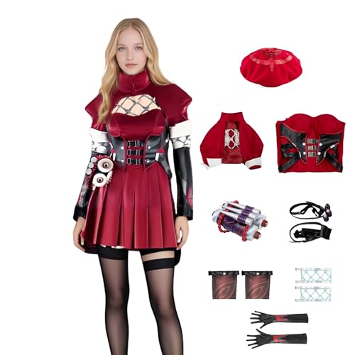 SANJSJHXJ Psylocke Cosplay-Kostüm für Damen, Superhelden-Overall mit Strümpfen und rotem Gürtel, Anzug für Halloween, Rot, Typ One, Größe 3XL SANJSJHXJ Psylocke Cosplay-Kostüm für Damen, Superhelden-Overall mit Strümpfen und rotem Gürtel, Anzug für Halloween, Rot, Typ One, Größe 3XL von SANJSJHXJ