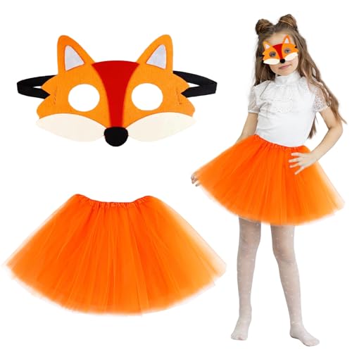 SANLIUSANJIU Kinderkarnevalskostüm Fuchs, Mädchen Fuchs Kostüm, Orange Tutu Rock + Fuchs Maske, Waldtiere Kostüm für Karneval Halloween Cosplay Fasching Mottoparty Kindergeburtstag SANLIUSANJIU Kinderkarnevalskostüm Fuchs, Mädchen Fuchs Kostüm, Orange Tutu Rock + Fuchs Maske, Waldtiere Kostüm für Karneval Halloween Cosplay Fasching Mottoparty Kindergeburtstag von SANLIUSANJIU