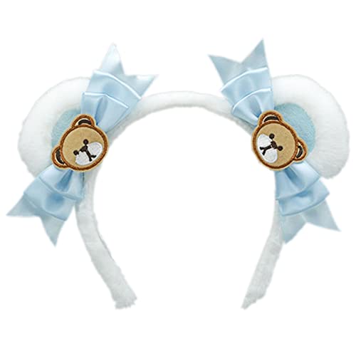 Cartoon Bowknots Bär Ohr geformt Haarreifen Waschen Gesicht Haarhalter Halloween Party Kostüm Kopfbedeckung für Kinder Cartoon Bowknots Bär Ohr geformt Haarreifen Waschen Gesicht Haarhalter Halloween Party Kostüm Kopfbedeckung für Kinder von SANRLO