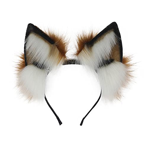 SANRLO Cosplay Cartoon Füchse Ohrform Elektrischer Haarreif Frau Stirnband für Ostern Halloween Cosplay Haarschmuck von SANRLO