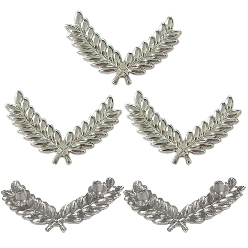 SANRLO Fliegerbegleiter-Hut, Weizenabzeichen, Thema, Event, Verkleidungen, Requisiten, Hut, Zubehör, Embleme, Fluggesellschaften, Uniform, Hutabzeichen, 5 Stück SANRLO Fliegerbegleiter-Hut, Weizenabzeichen, Thema, Event, Verkleidungen, Requisiten, Hut, Zubehör, Embleme, Fluggesellschaften, Uniform, Hutabzeichen, 5 Stück von SANRLO