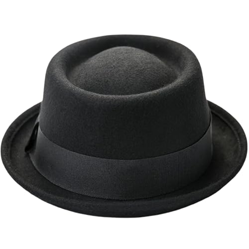 SANRLO Klassische Fedoras Für Thema Party Bühne Zeigen Kopfbedeckung Maskeraden Party Gentleman Karneval Requisiten Zubehör von SANRLO
