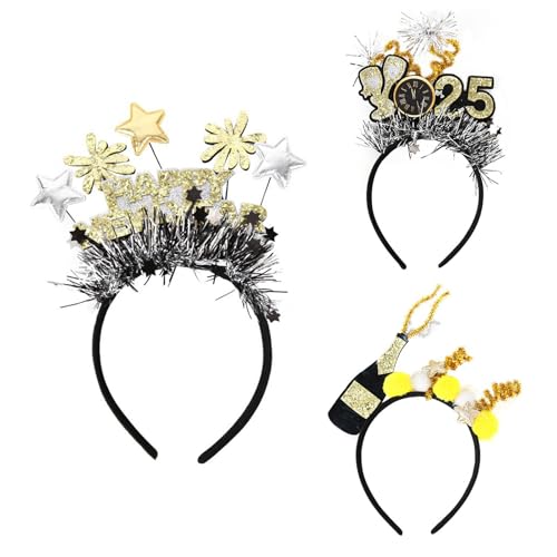 SANRLO Lametta-Stirnband, Party-Kostüm, Glitzer, 2025, Party, Karaoke, Foto-Requisiten, Party, Blingbling Haarreifen, Nachtclub SANRLO Lametta-Stirnband, Party-Kostüm, Glitzer, 2025, Party, Karaoke, Foto-Requisiten, Party, Blingbling Haarreifen, Nachtclub von SANRLO