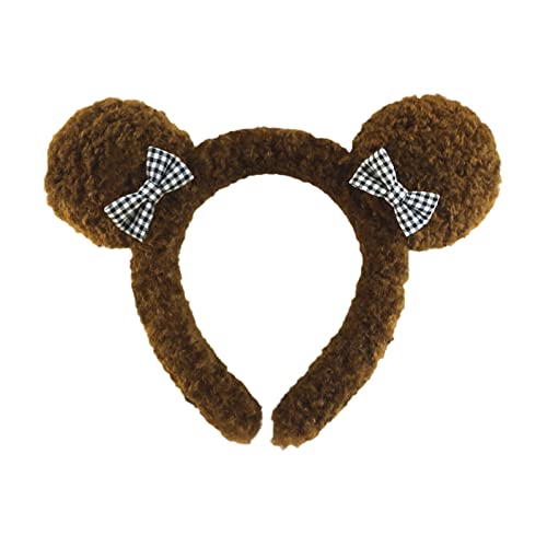 SANRLO Plüsch-Haarreif, Tier-Bär-Ohren, Kopfbedeckung, Schleifen, Stirnband, Kopfschmuck, Cartoon-Kostüm, Cosplay-Zubehör SANRLO Plüsch-Haarreif, Tier-Bär-Ohren, Kopfbedeckung, Schleifen, Stirnband, Kopfschmuck, Cartoon-Kostüm, Cosplay-Zubehör von SANRLO