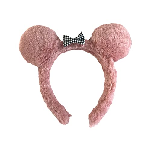 SANRLO Plüsch-Haarreif, Tier-Bär-Ohren, Kopfbedeckung, Schleifen, Stirnband, Kopfschmuck, Cartoon-Kostüm, Cosplay-Zubehör von SANRLO