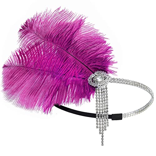 SANRLO Ultra-blinkendes Haarband, Halloween, Kopfschmuck für Make-up, Party, Maskerade, brüllende 20er-Jahre, Flapper, Cosplay von SANRLO
