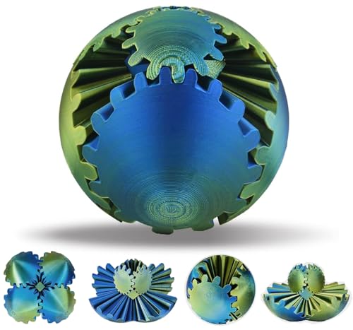 Gear Ball, 3D Gedruckter Zahnradball - The Steampunk Whirling Wonder Fidget Getriebe Ball, Gear sphere Cube Fidget Toys für Büro & Zuhause, Cool Stuff Spielzeug Geschenk für 3+ Jahre Kinder Erwachsene Gear Ball, 3D Gedruckter Zahnradball - The Steampunk Whirling Wonder Fidget Getriebe Ball, Gear sphere Cube Fidget Toys für Büro & Zuhause, Cool Stuff Spielzeug Geschenk für 3+ Jahre Kinder Erwachsene von SANSGOUP
