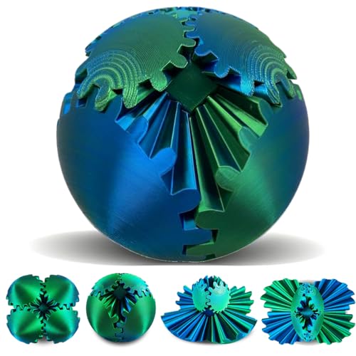 Gear Ball, 3D Gedruckter Zahnradball - The Steampunk Whirling Wonder Fidget Getriebe Ball, Gear sphere Cube Fidget Toys für Büro & Zuhause, Cool Stuff Spielzeug Geschenk für 3+ Jahre Kinder Erwachsene Gear Ball, 3D Gedruckter Zahnradball - The Steampunk Whirling Wonder Fidget Getriebe Ball, Gear sphere Cube Fidget Toys für Büro & Zuhause, Cool Stuff Spielzeug Geschenk für 3+ Jahre Kinder Erwachsene von SANSGOUP